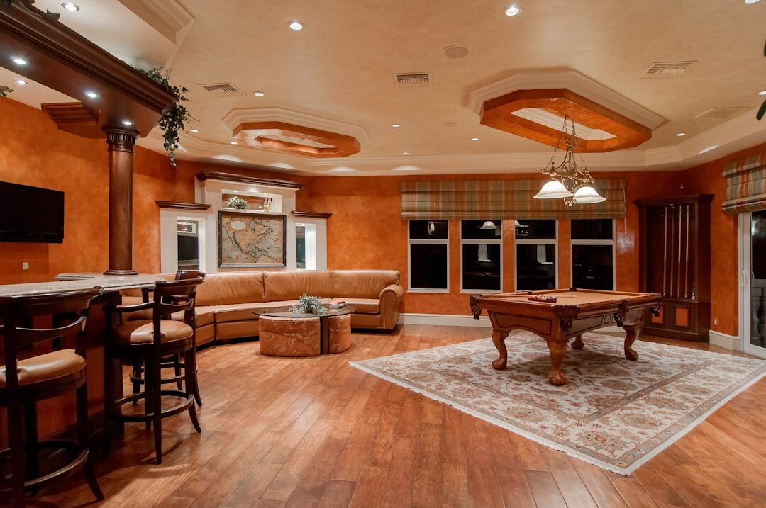 luxury sports home interior